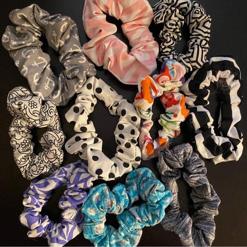 Handmade scrunchies